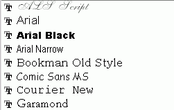 image of fonts